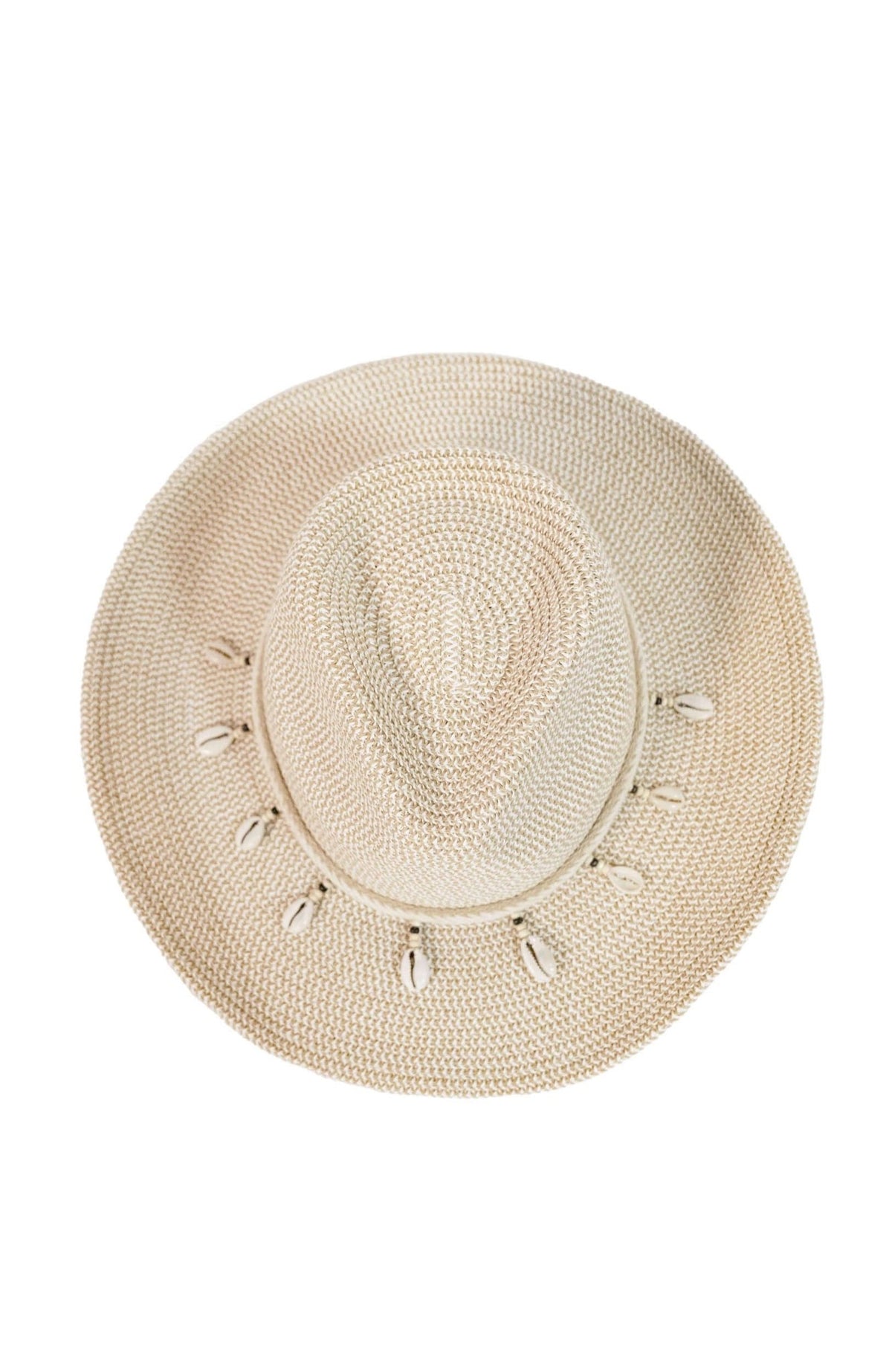 Mermaid Cowboy Hat - Shells Beige One Size
