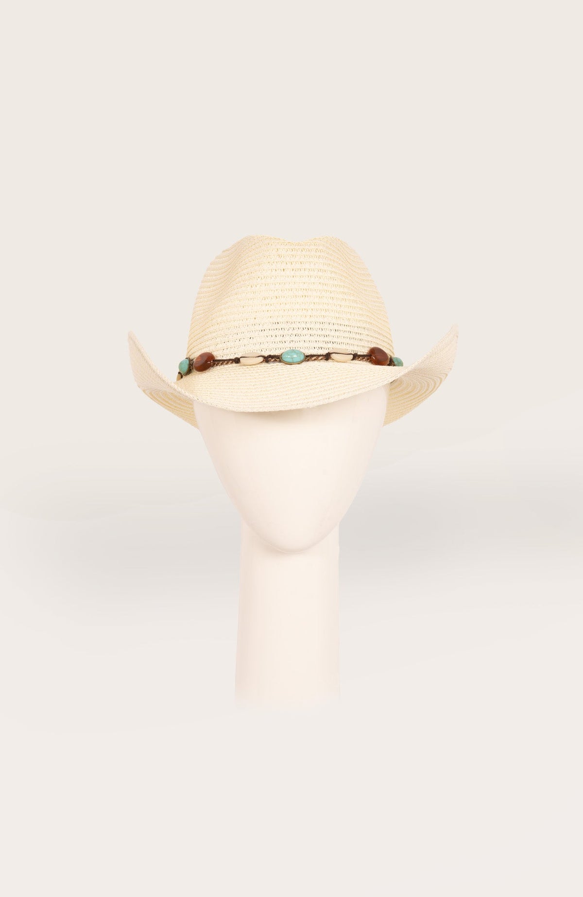 Mermaid Cowboy Hat - Stones Creme One Size