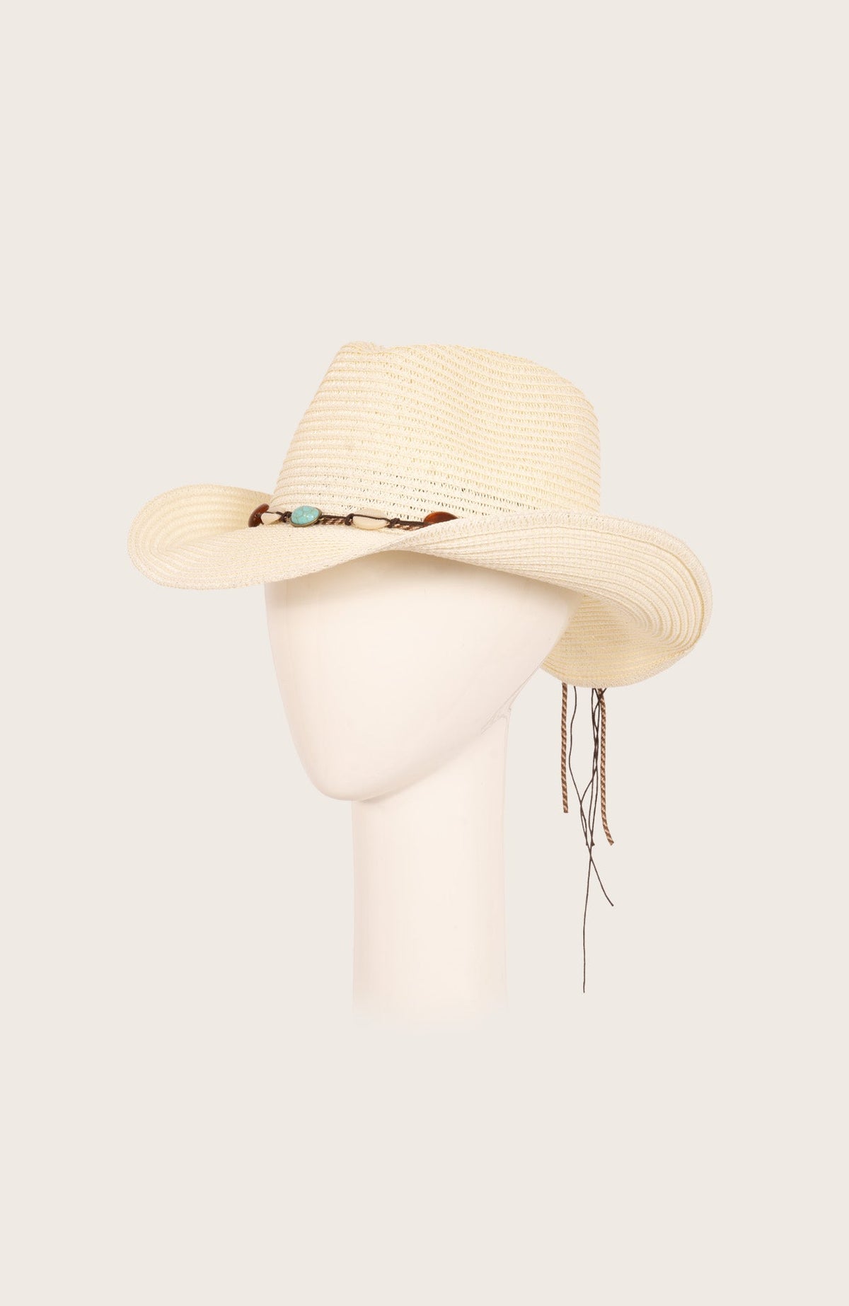 Mermaid Cowboy Hat - Stones Creme One Size