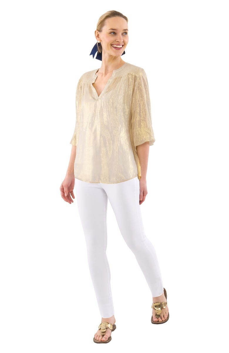 Metallic Smock - Glinda Lurex - Final Sale Gold