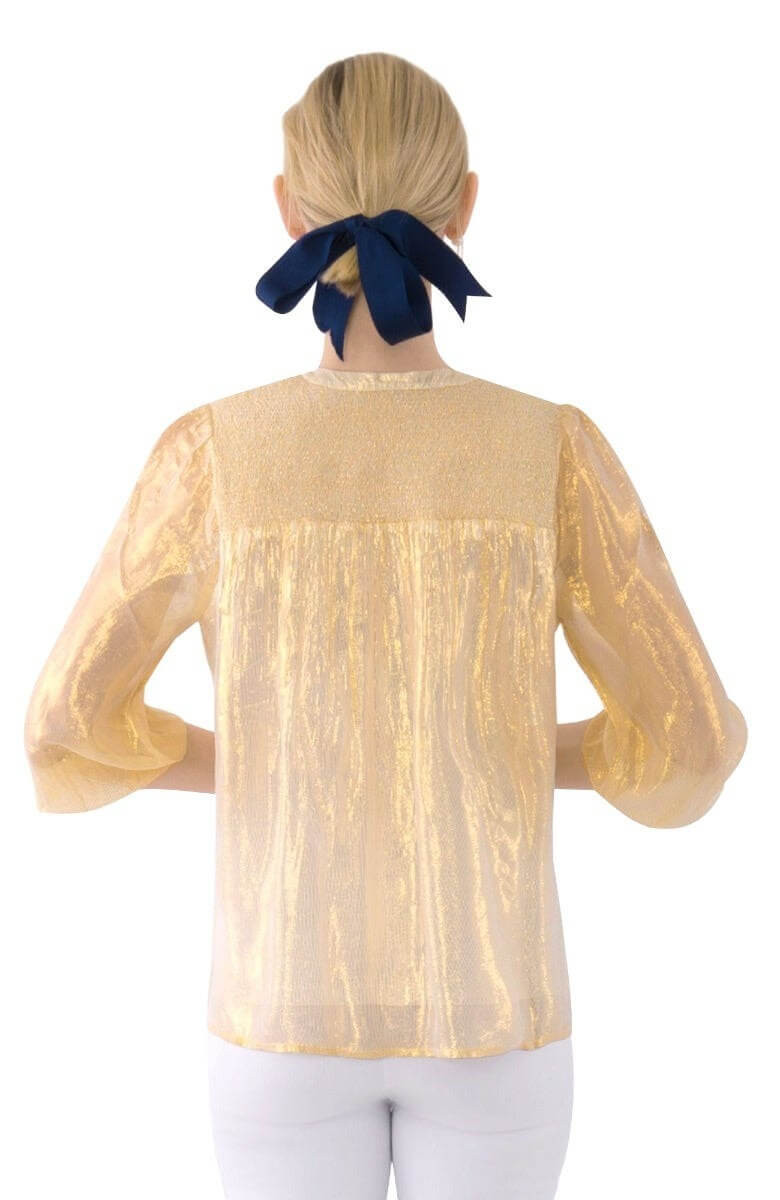 Metallic Smock - Glinda Lurex - Final Sale Gold