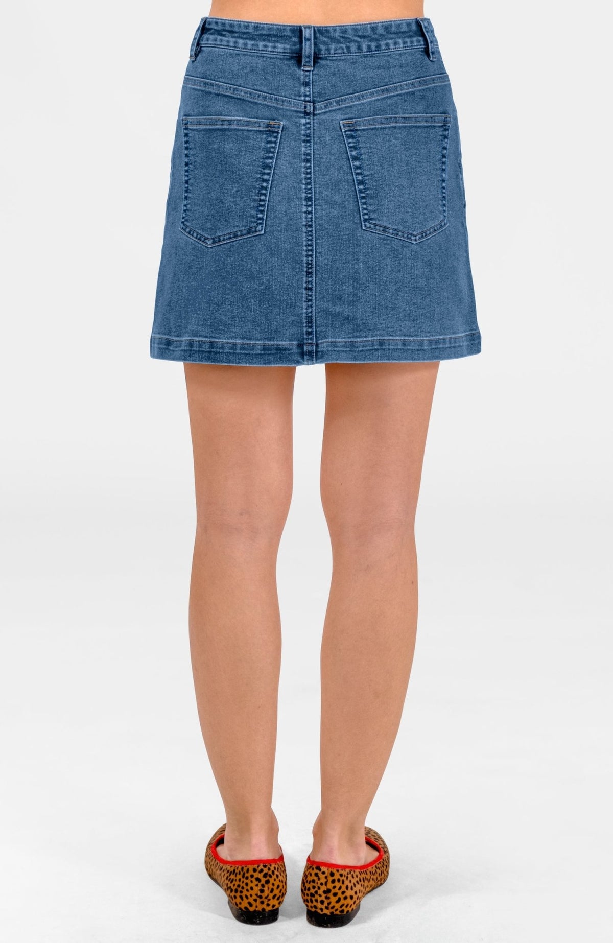 Mighty Cute Denim Skirt - Mini Medium Denim