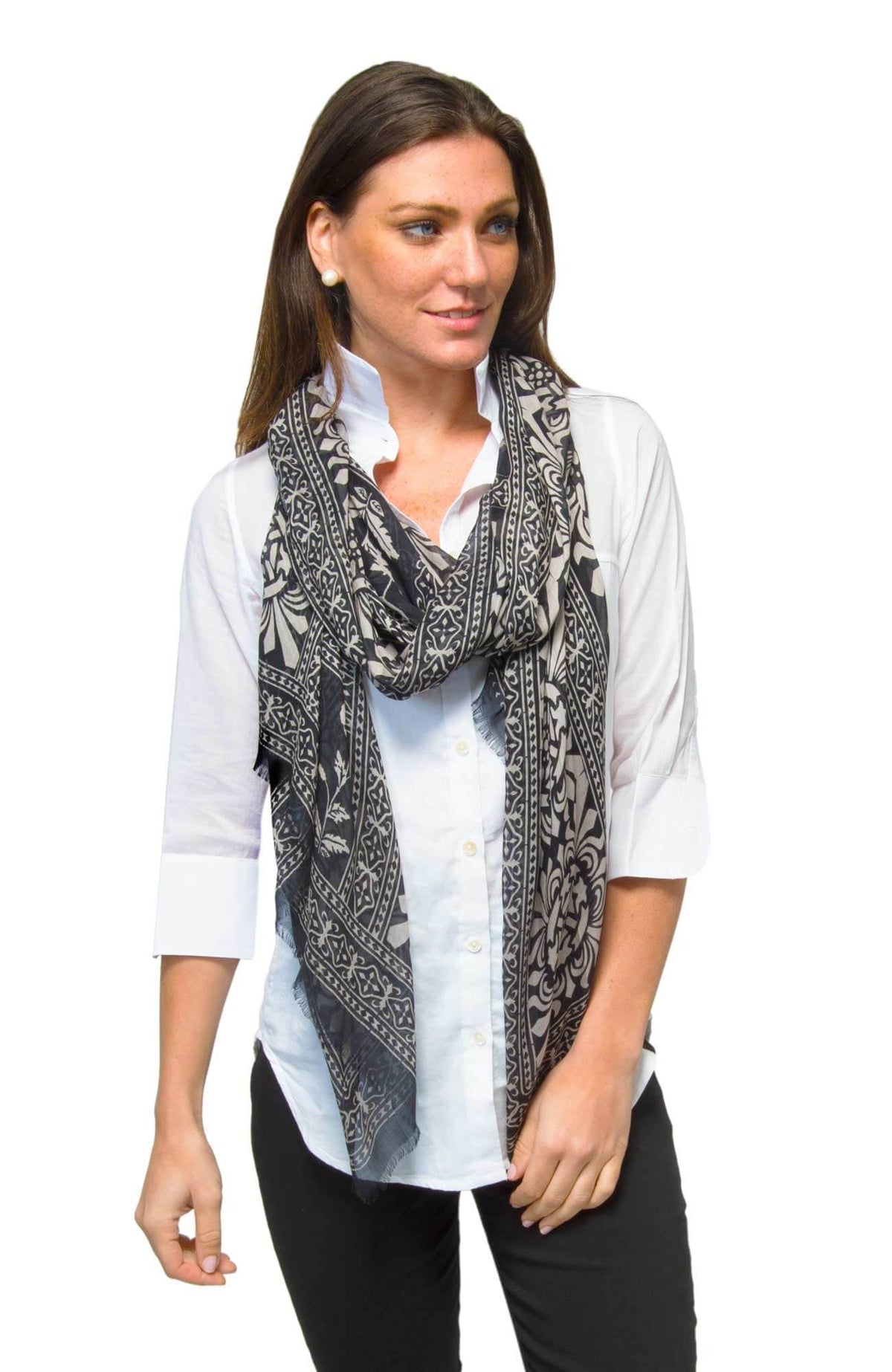 Modal Printed Scarf - Falltime