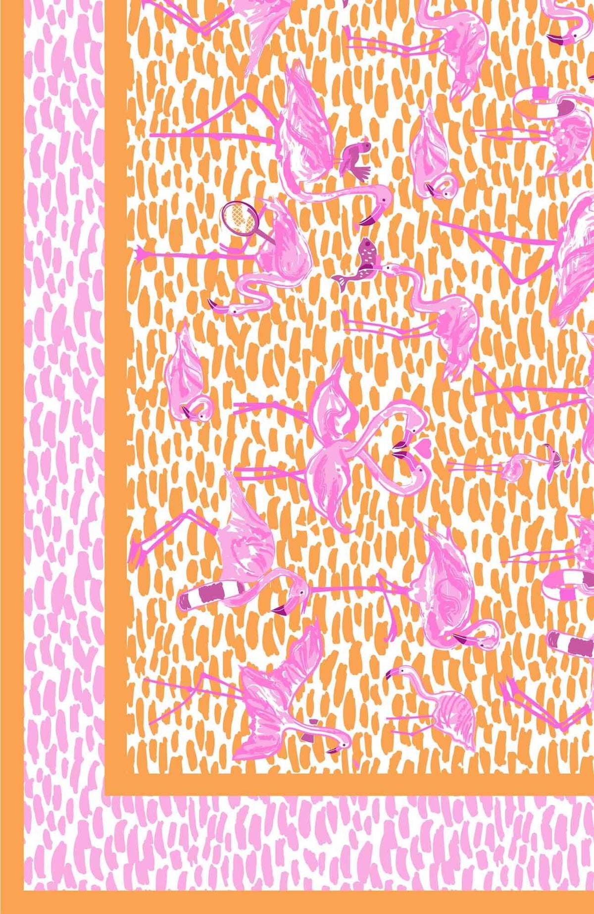 Modal Printed Scarf - Flamingle