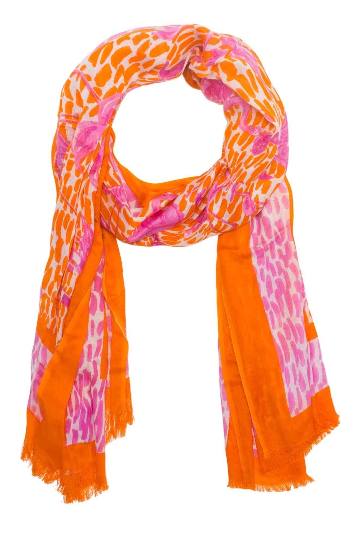 Modal Printed Scarf - Flamingle