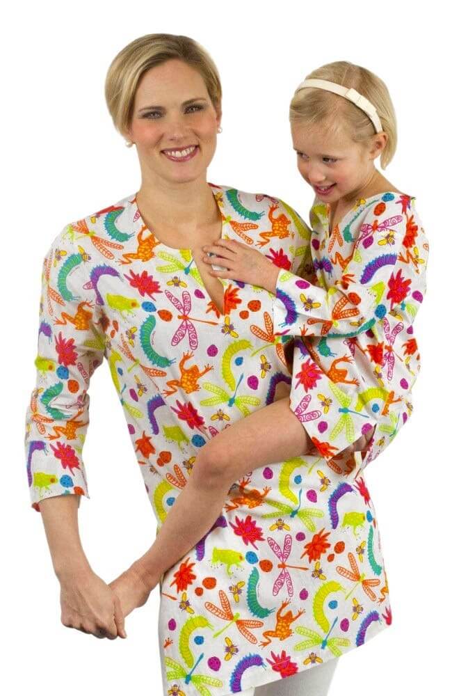 Mommy & Me Tunic - Bug Spray - Final Sale White