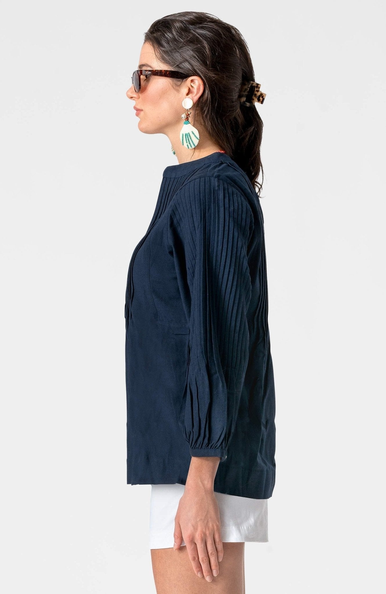 Nip Tuck Tunic - Solid - Final Sale Navy