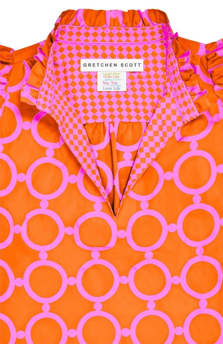 Outta Sight Tunic Dress - Dip & Dot Pink Orange