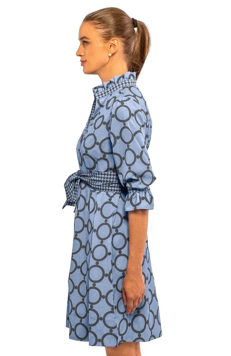 Outta Sight Tunic Dress - Dip & Dot - Final Sale Periwinkle