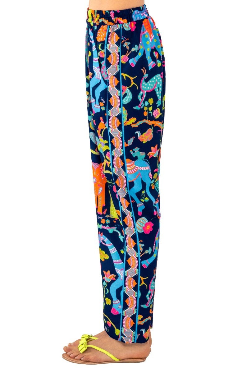 Bon Voyage Pant - Animal Kingdom - Final Sale Navy