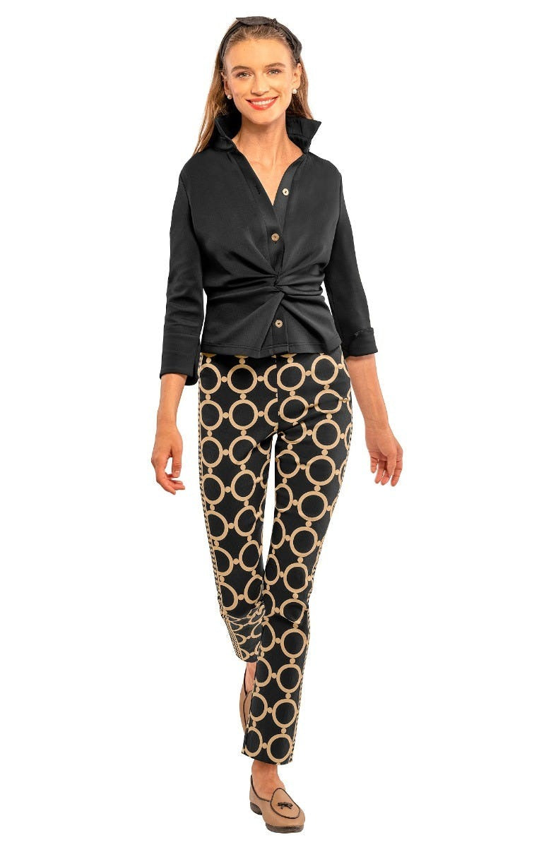 GripeLess Pull On Pant - Dip &amp; Dot Black