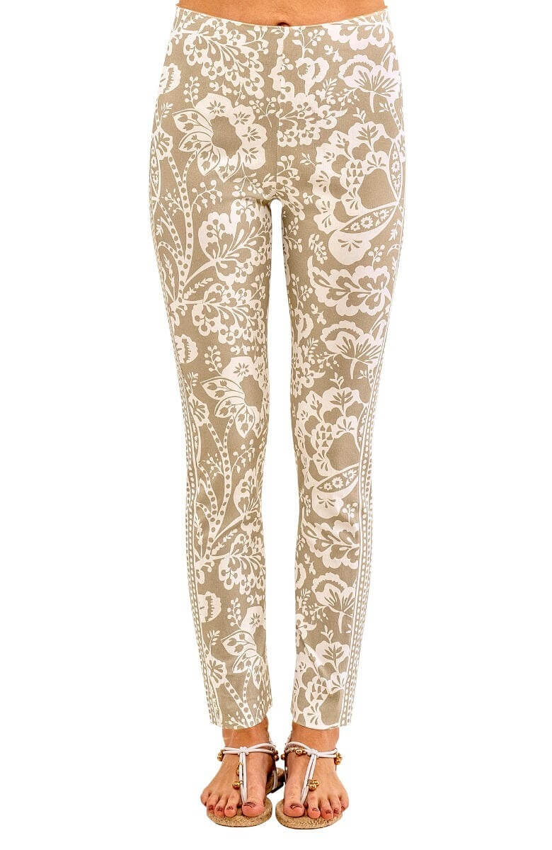 Gripeless Pull On Pants - Flora Khaki