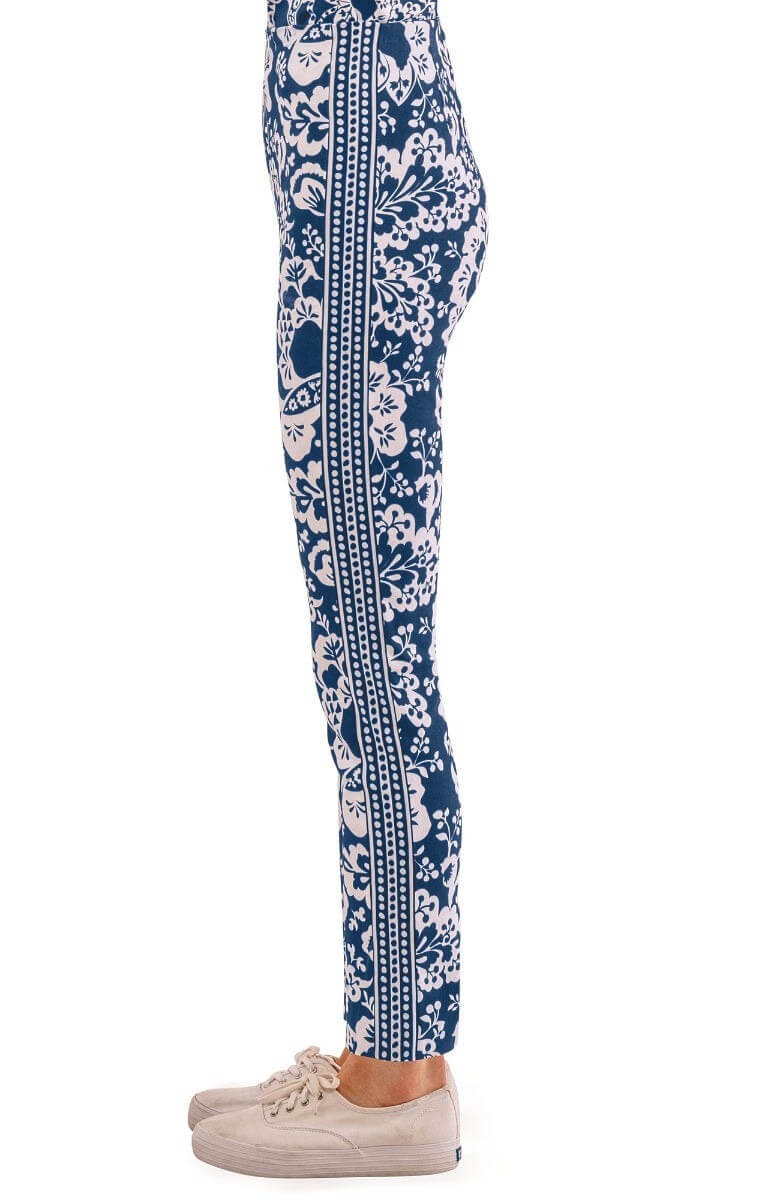 GripeLess Pull On Pant - Flora Navy