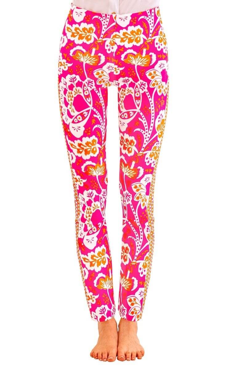 GripeLess Pull On Pant - Flora Pink Orange