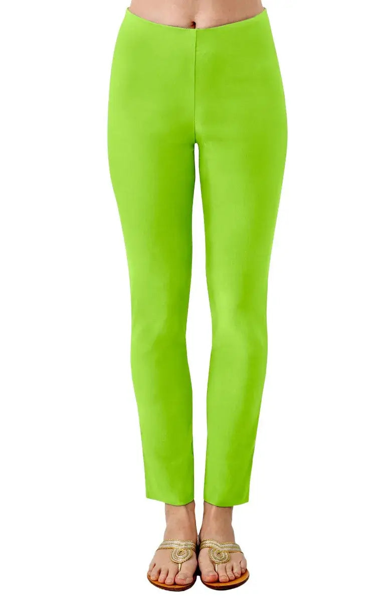 Cotton / Spandex GripeLess Pants - Solid - M Lime 27&quot;