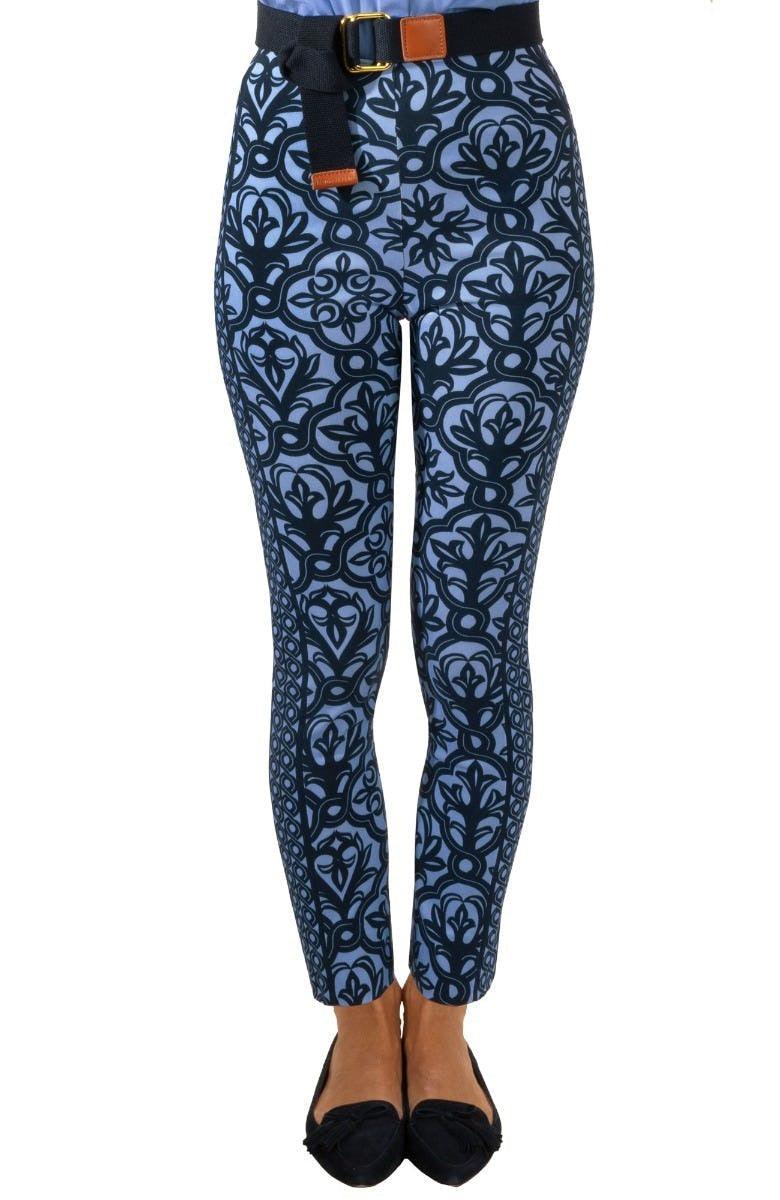 Gripeless Pull On Pants - Wall Of Secrets - Final Sale Navy Peri