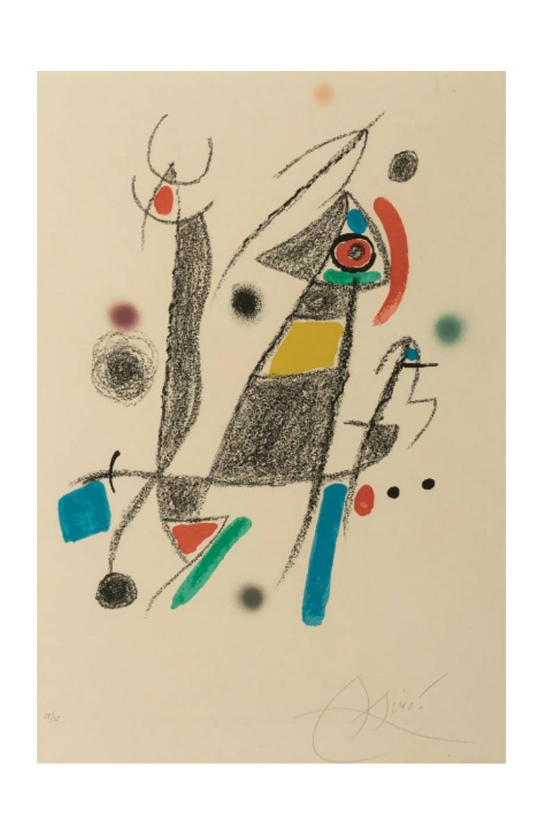 Joan Miro (Spanish 1893-1983) Maravillas con Variaciones Acrosticas en El Jardin de Miro