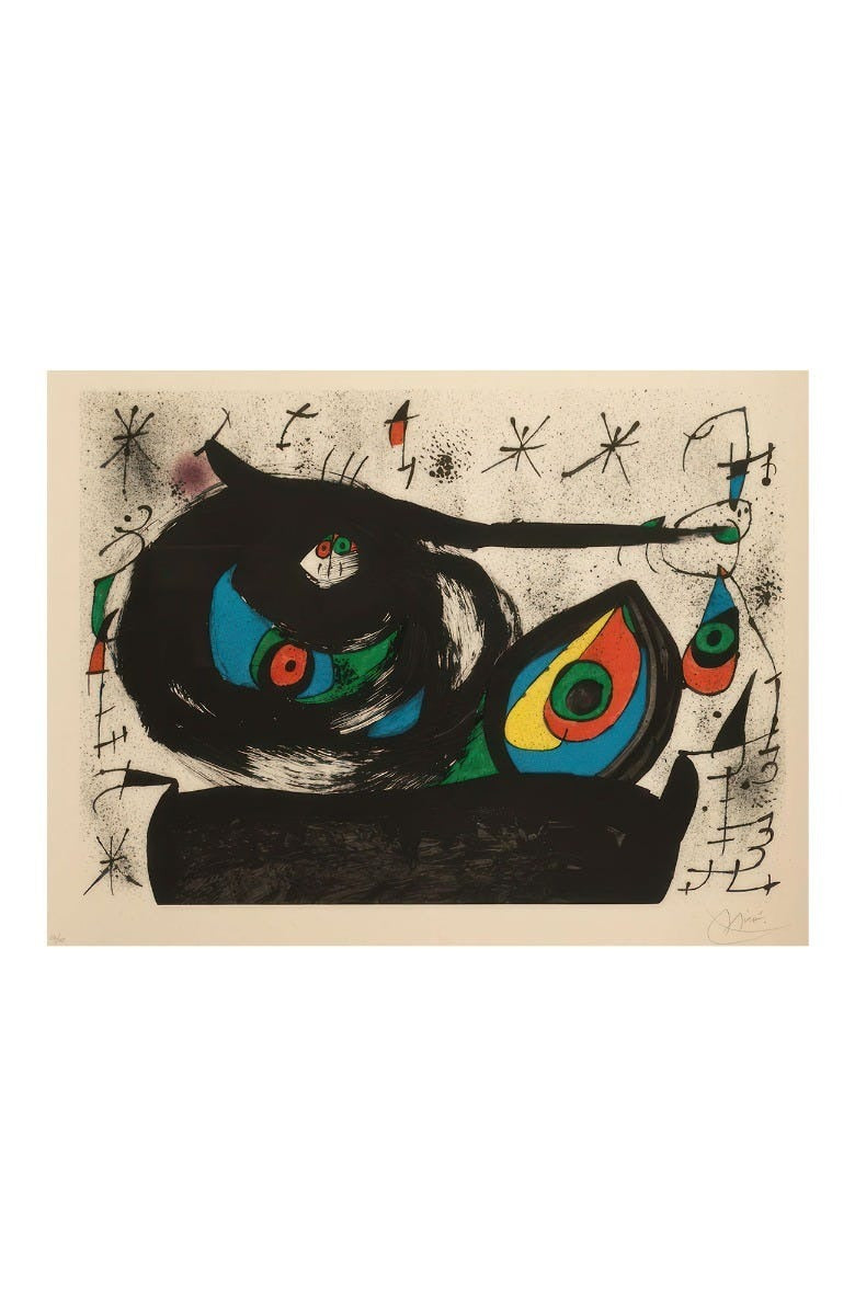 Joan Miro (Spanish 1893-1983) 1971, Homentage A Joan Prats