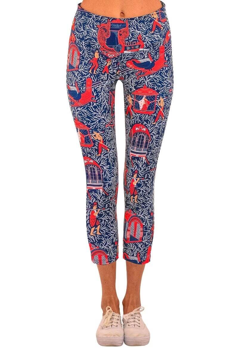 Leggings - Palanquin Party Navy