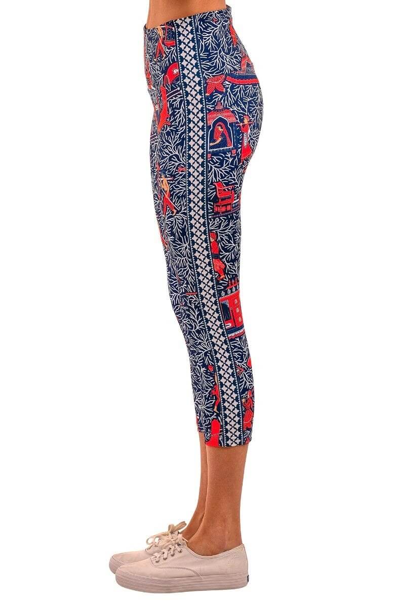 Leggings - Palanquin Party Navy