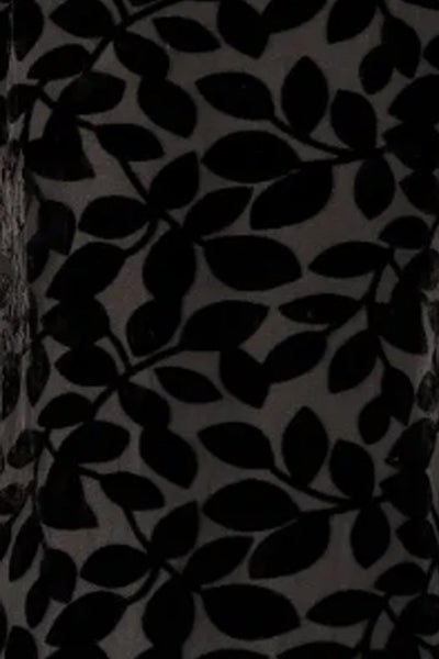 Palazzo Pant - Luxe Leaf Velvet Black