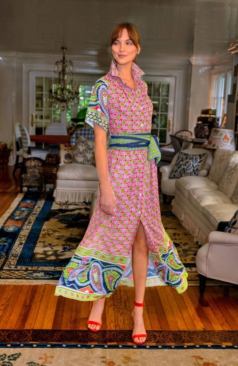 Panache Maxi Dress - Paisley Park Navy