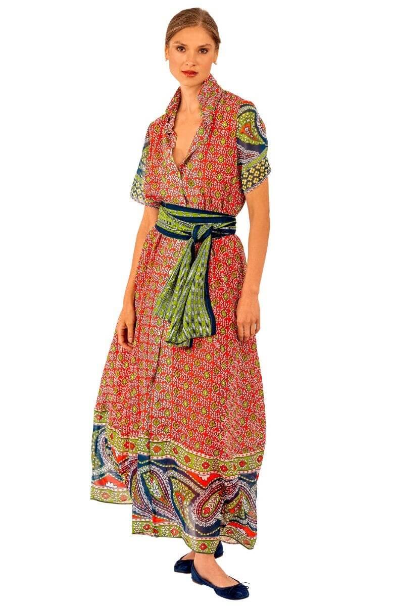 Panache Maxi Dress - Paisley Park Navy