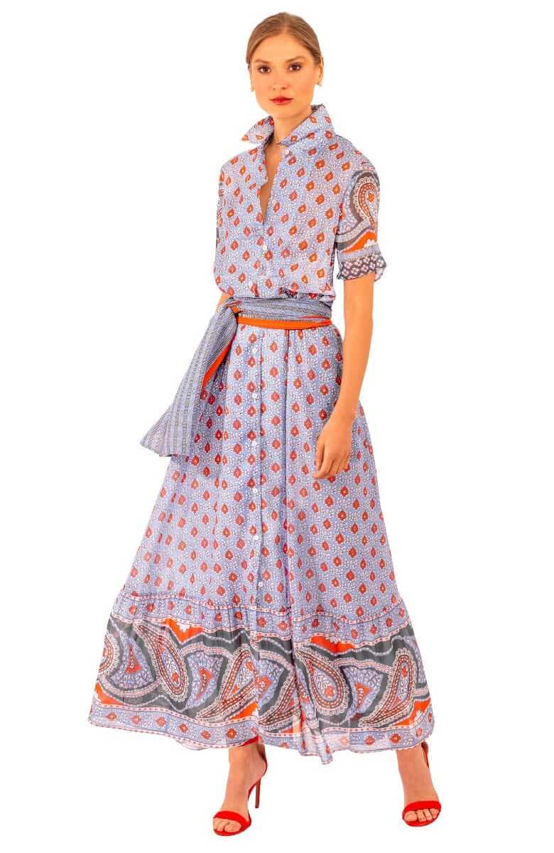 Panache Maxi Dress - Paisley Park Periwinkle