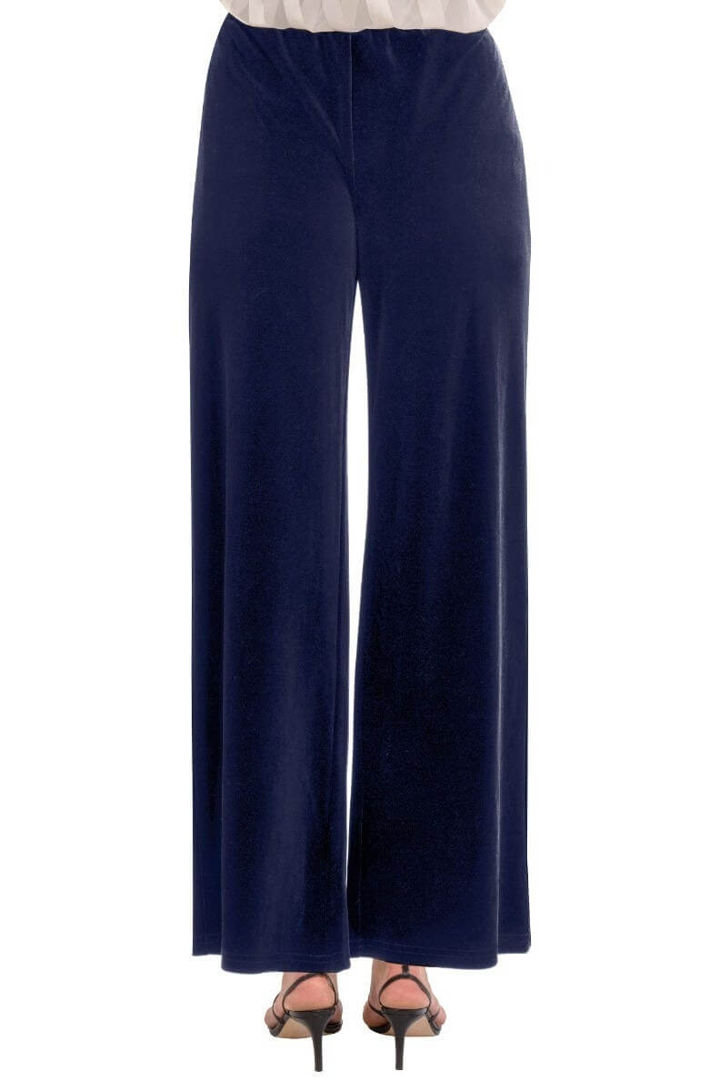 Palazzo Pant - Luxe Velvet Navy