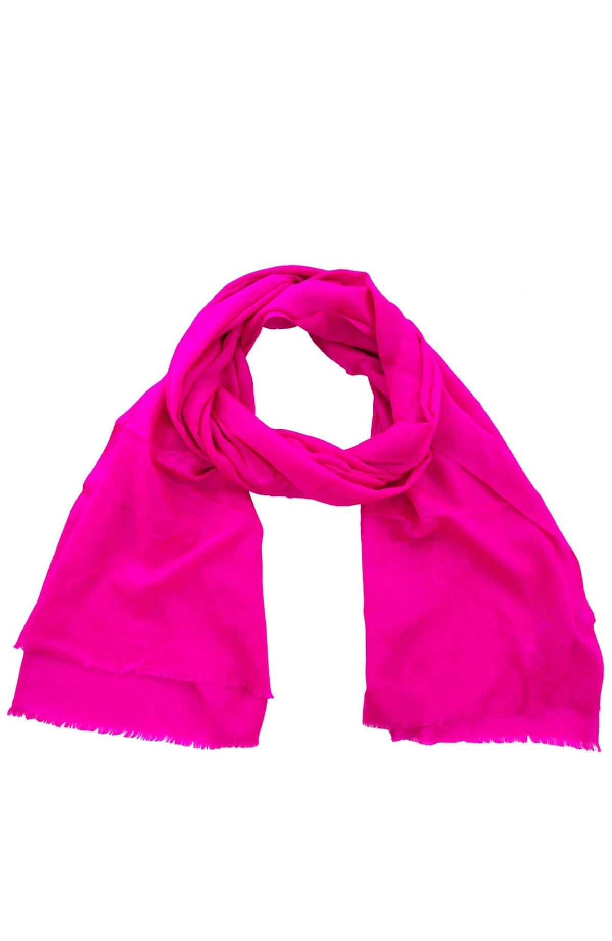 100% Cashmere Pashmina Scarf/Shawl - Classic Hot Pink