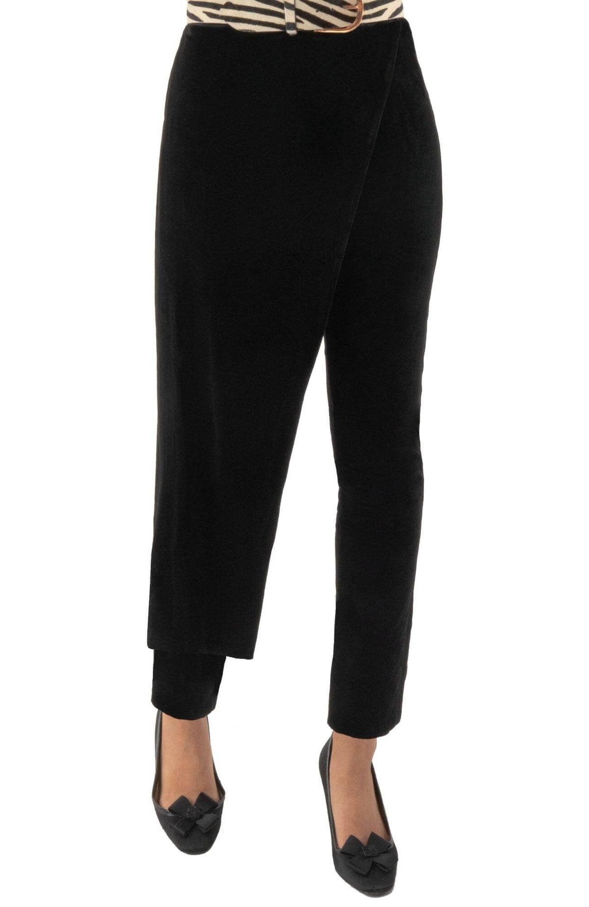 Wrap Me Up Pants- Silky Velvet - Final Sale Black