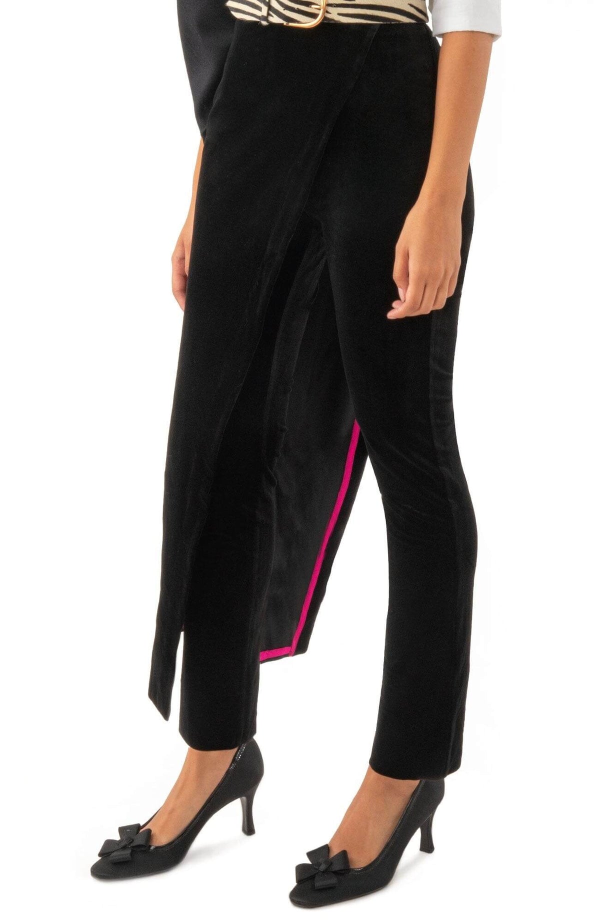 Wrap Me Up Pants- Silky Velvet - Final Sale Black