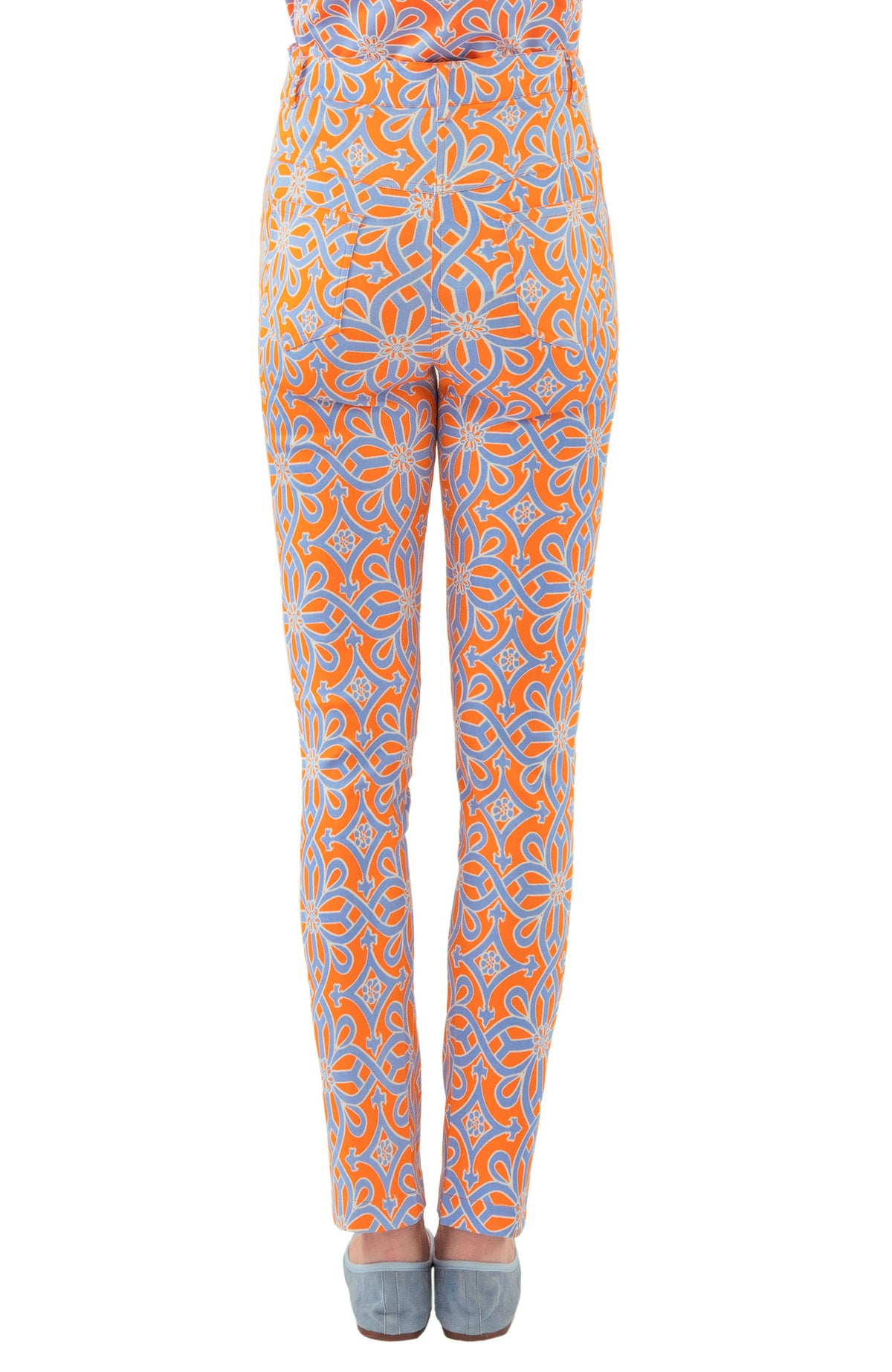 GripeLess Cotton Spandex Jeans - Piazza - Final Sale Periwink Orange