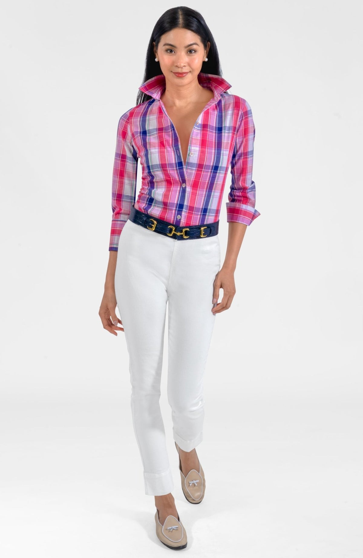 Picnic Time Boyfriend Shirt Red