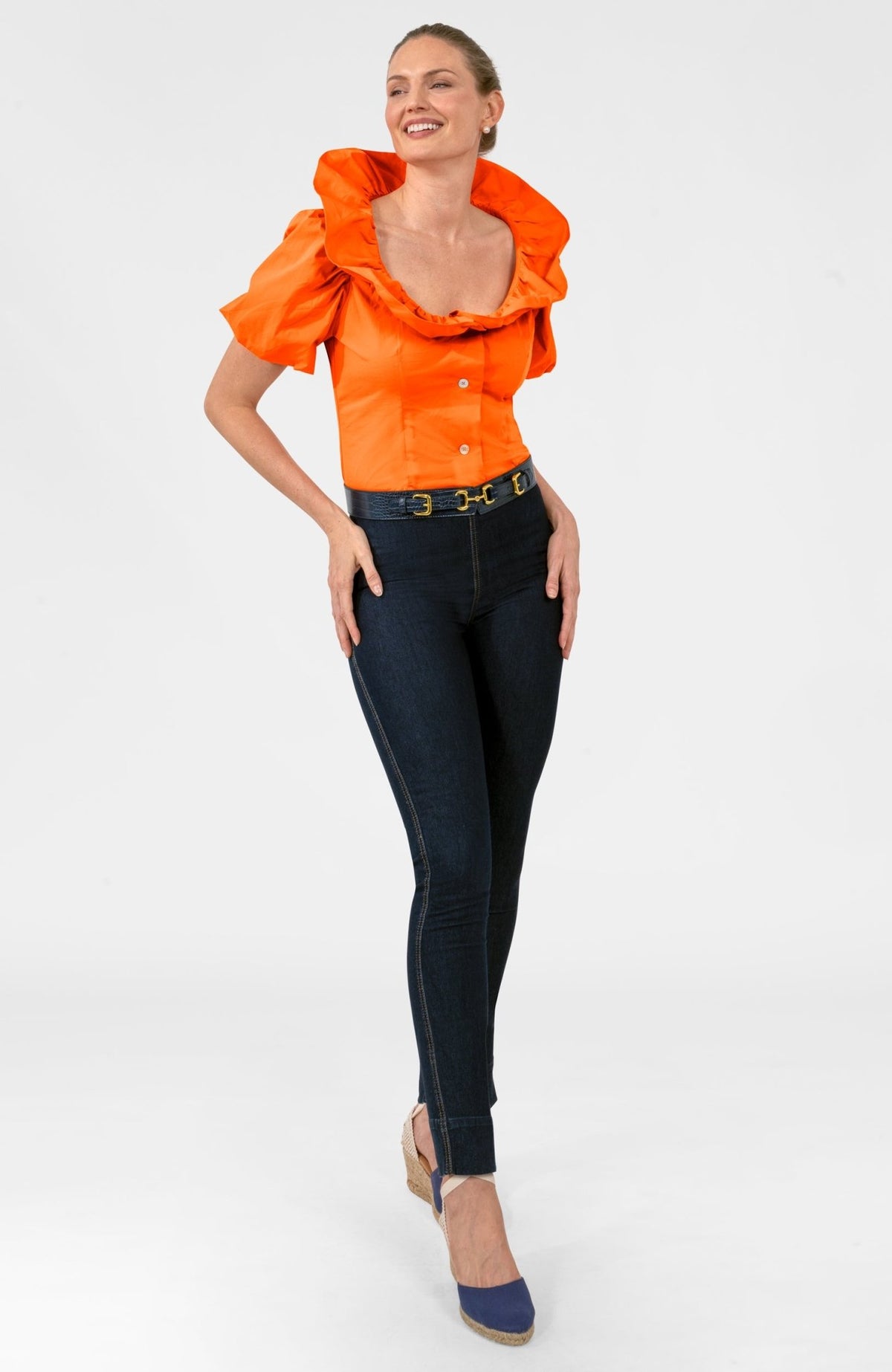 Picture Perfect Top - Solid Orange