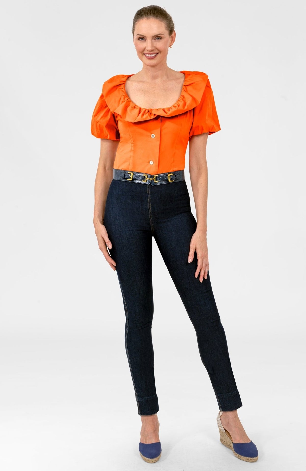 Picture Perfect Top - Solid Orange