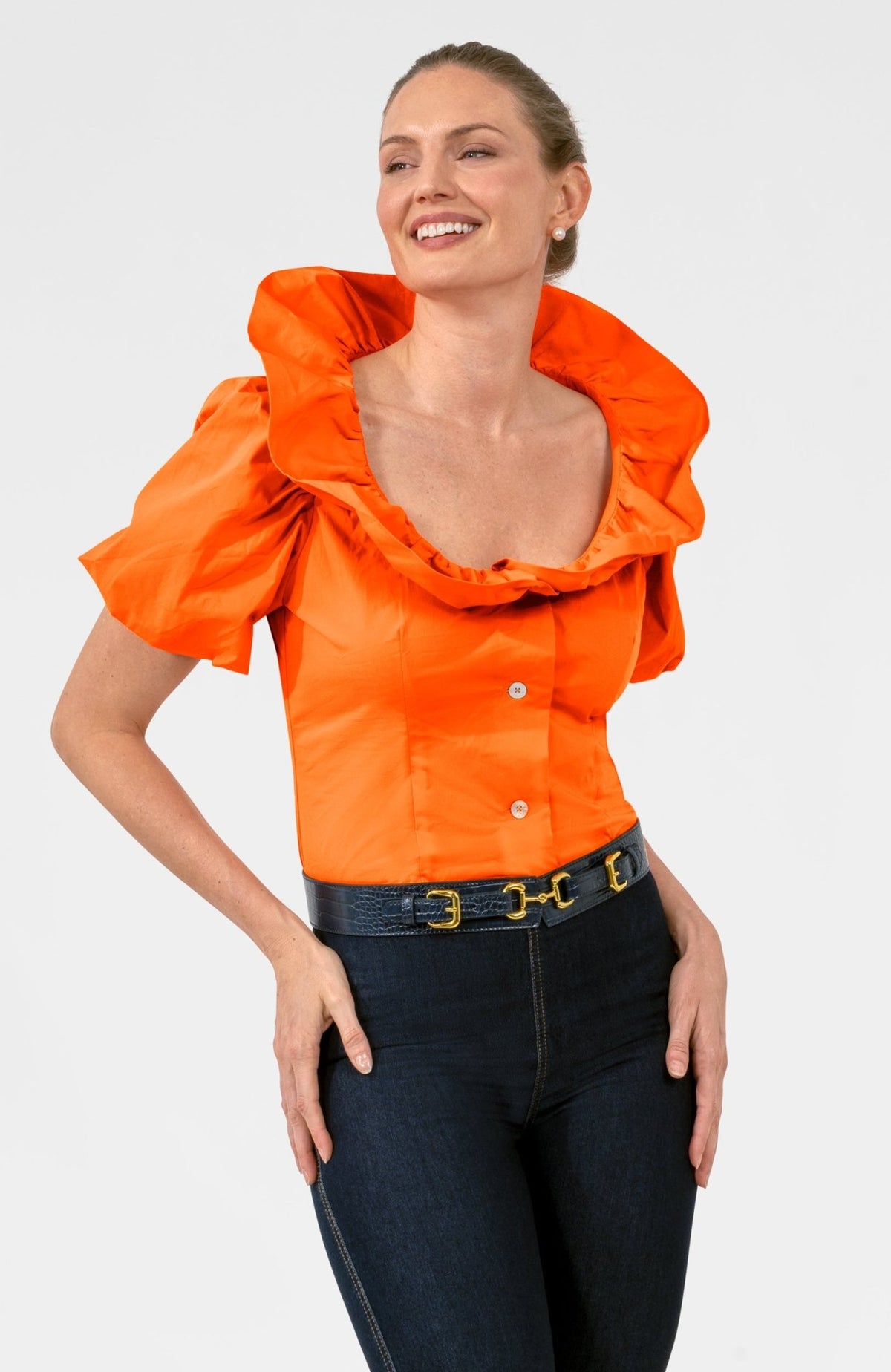 Picture Perfect Top - Solid Orange