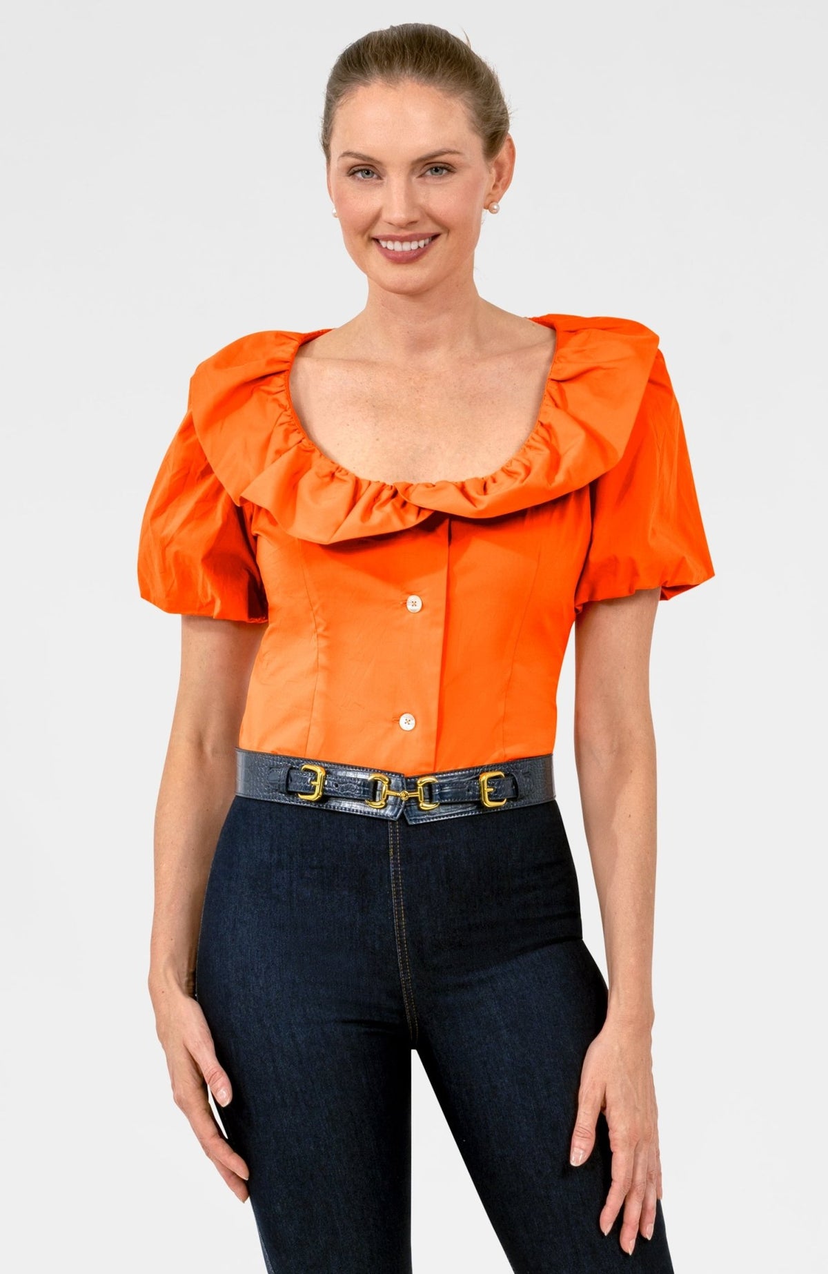 Picture Perfect Top - Solid Orange