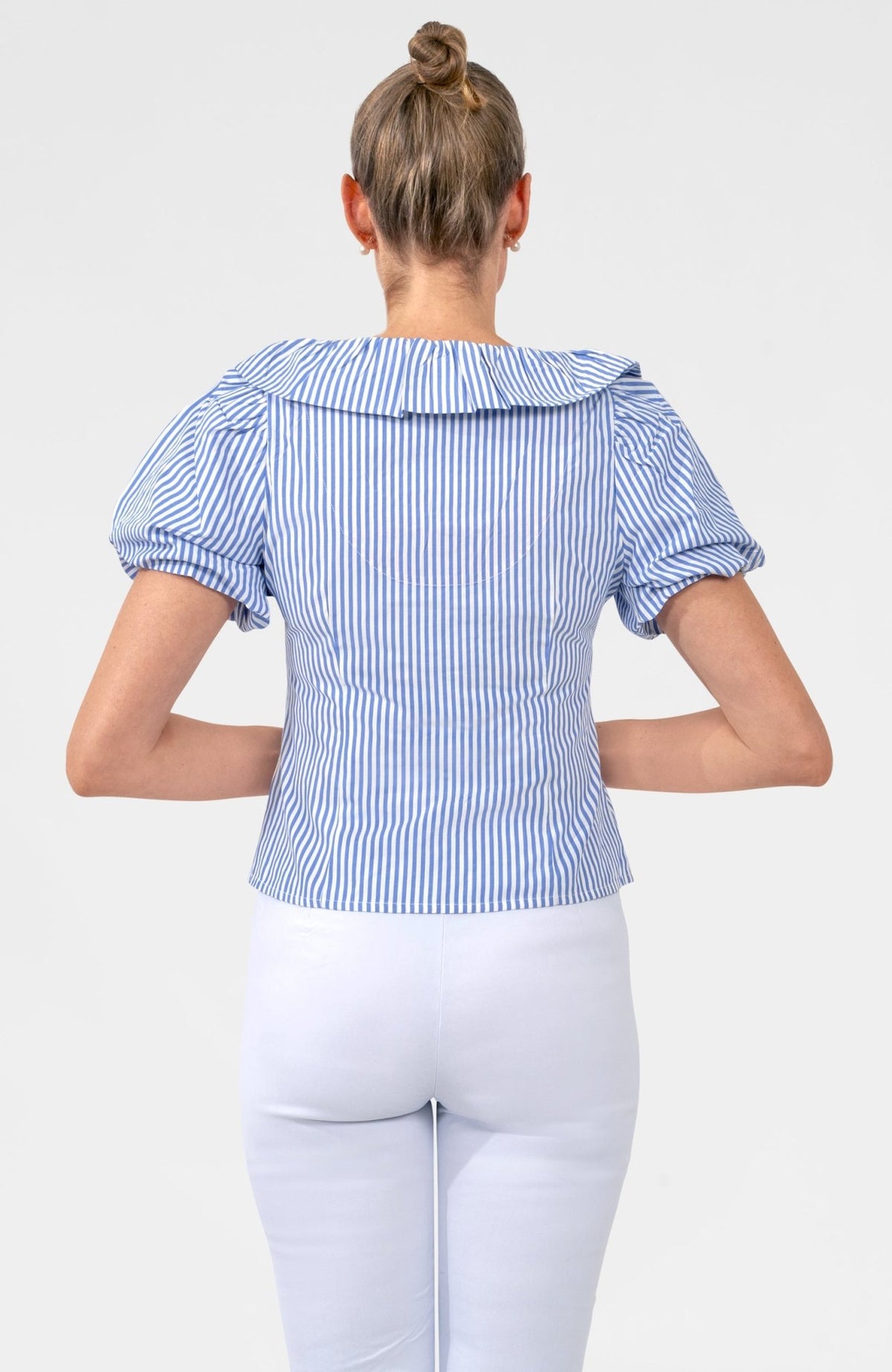 Picture Perfect Top - Stripe Periwinkle