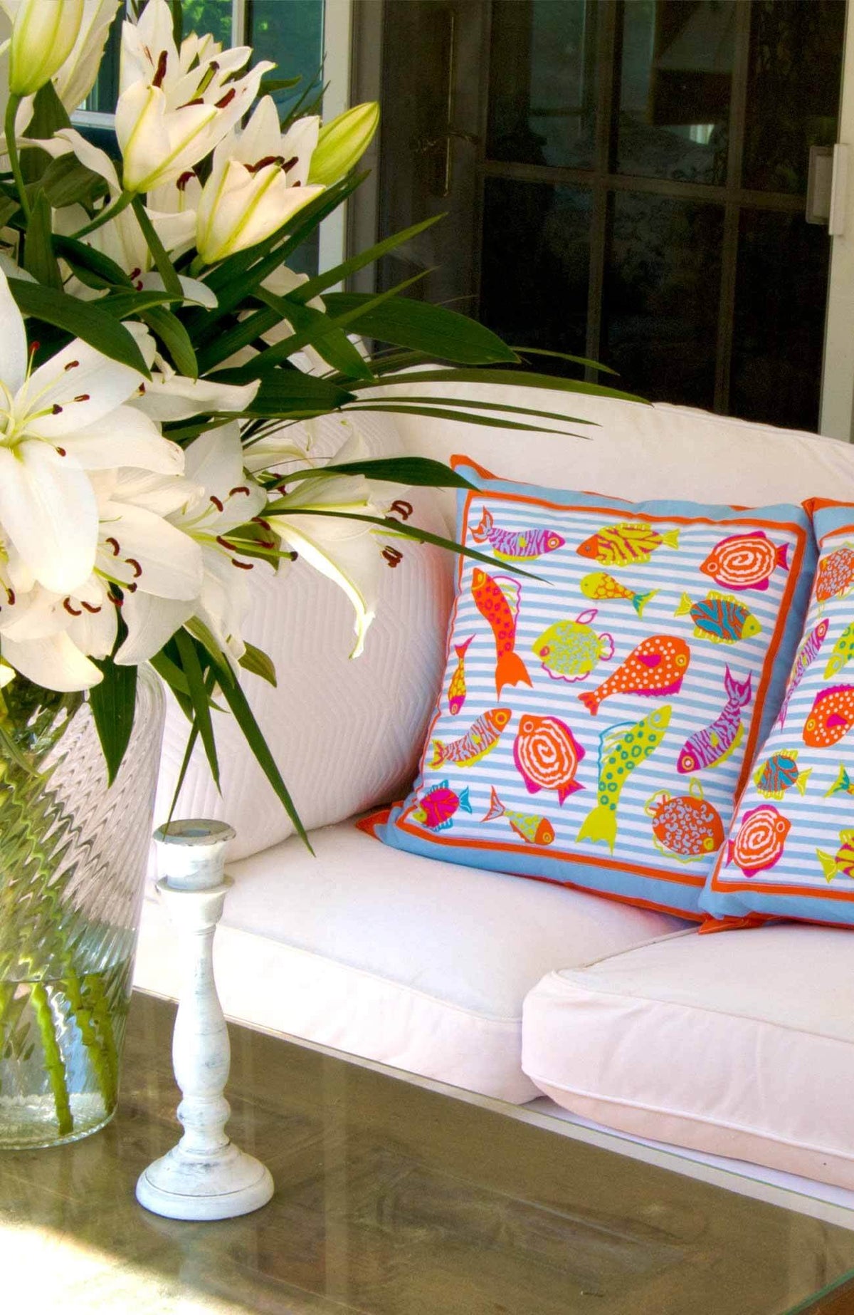 Coral Perfection - Cotton Pillow