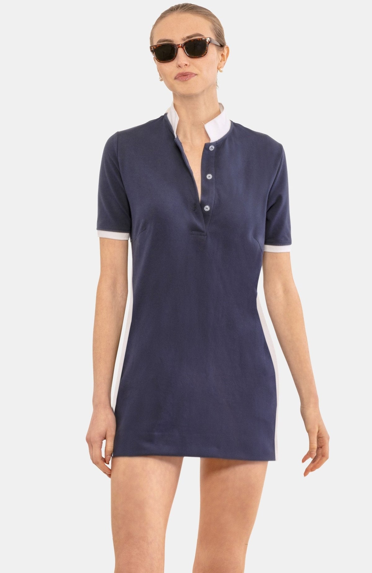 Pique Serve It Up Set - Solid Navy