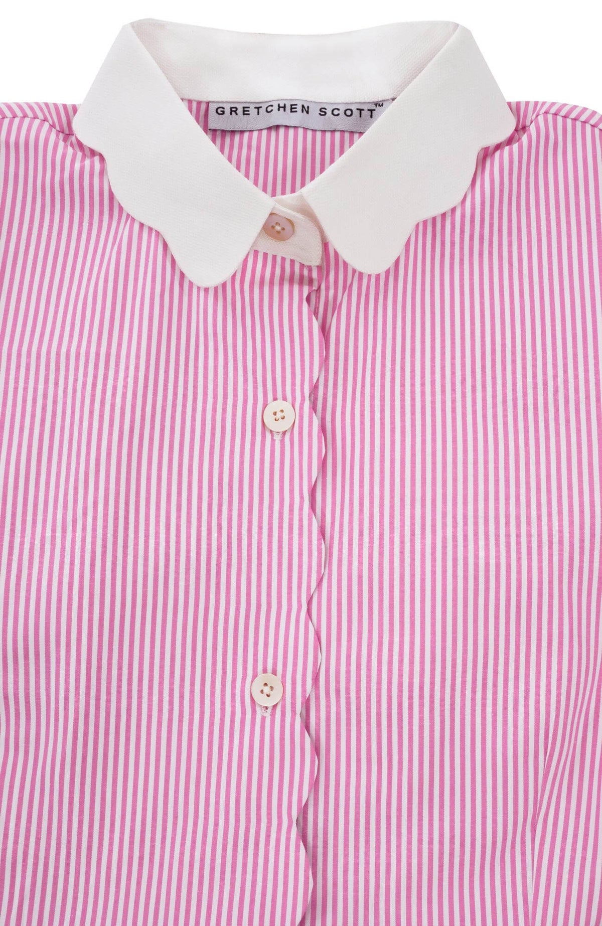 Pique All Day Pinstripe Shirt Pink White