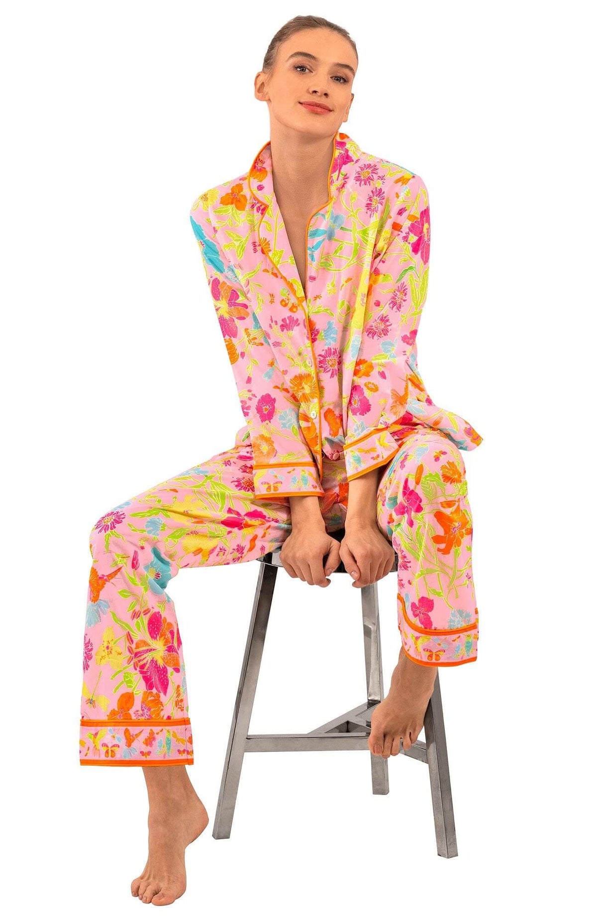 PJ Set - Birds &amp; the Bees Pale Pink