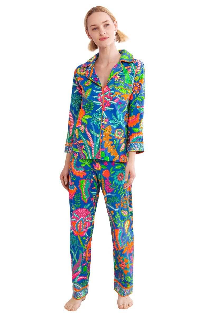 PJ Set - Hummingbird Heaven Blue Multi