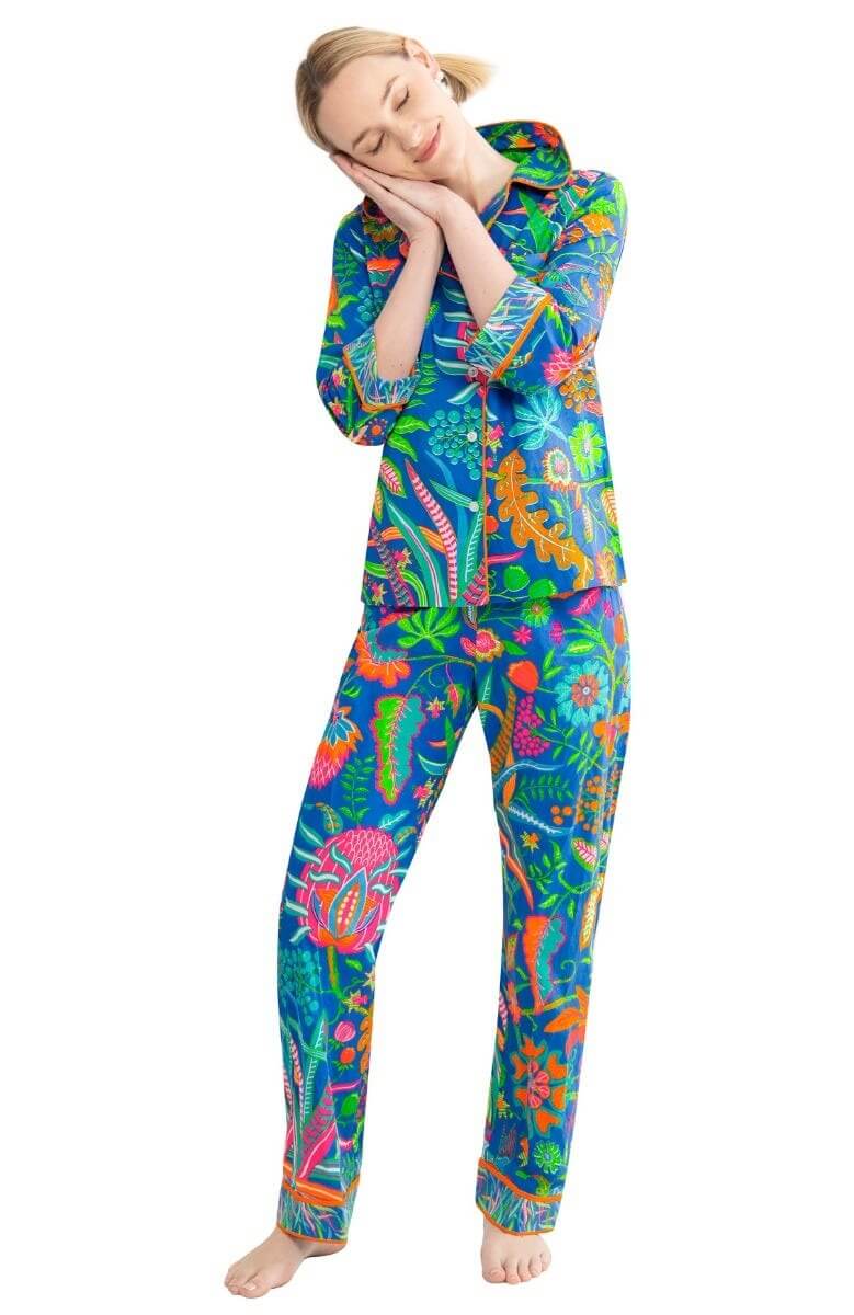 PJ Set - Hummingbird Heaven Blue Multi