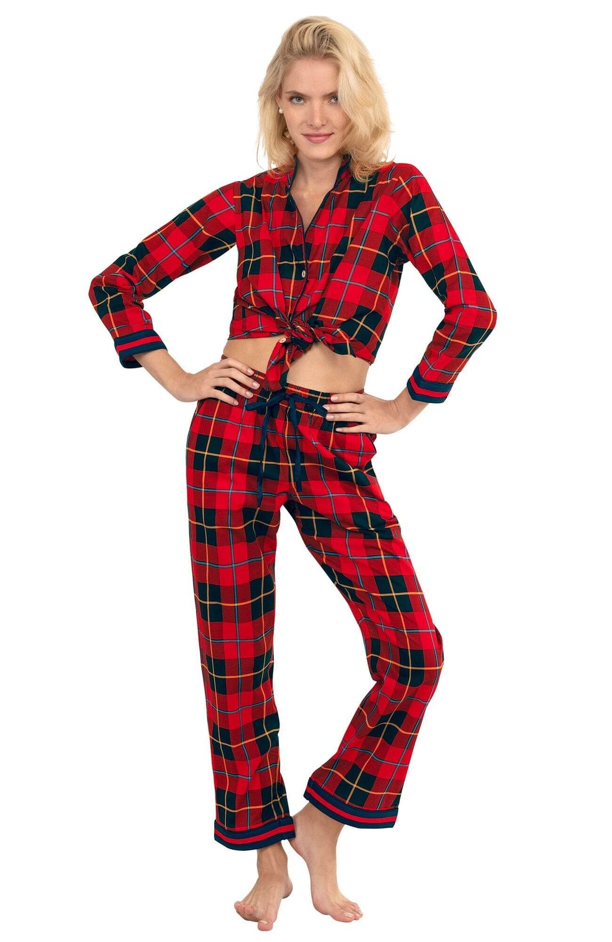 PJ Set - Plaidly Cooper Redmulti Plaid