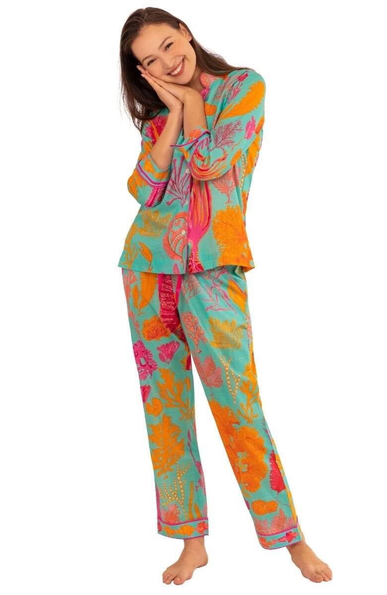 PJ Set - Sea Sway Turquoise