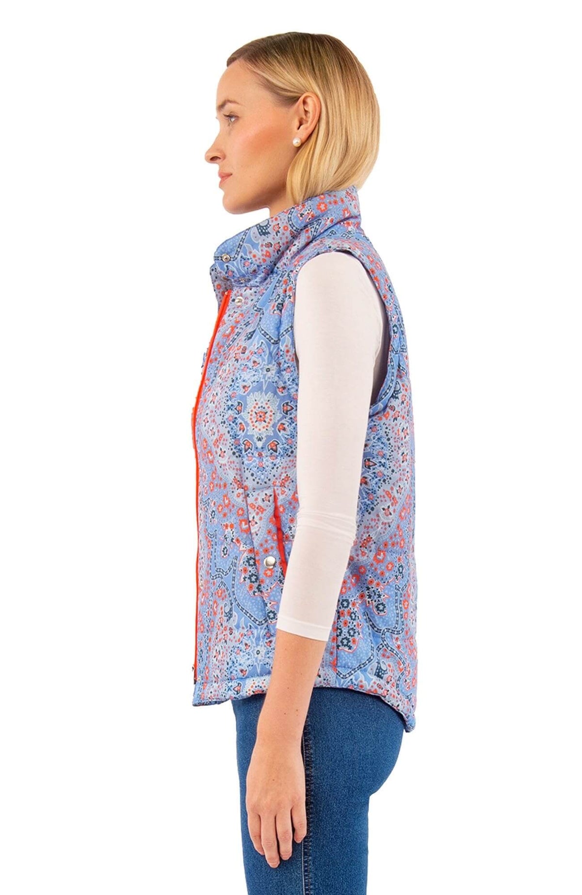 The Puffer Vest - Pleasantly Paisley - Final Sale Imari