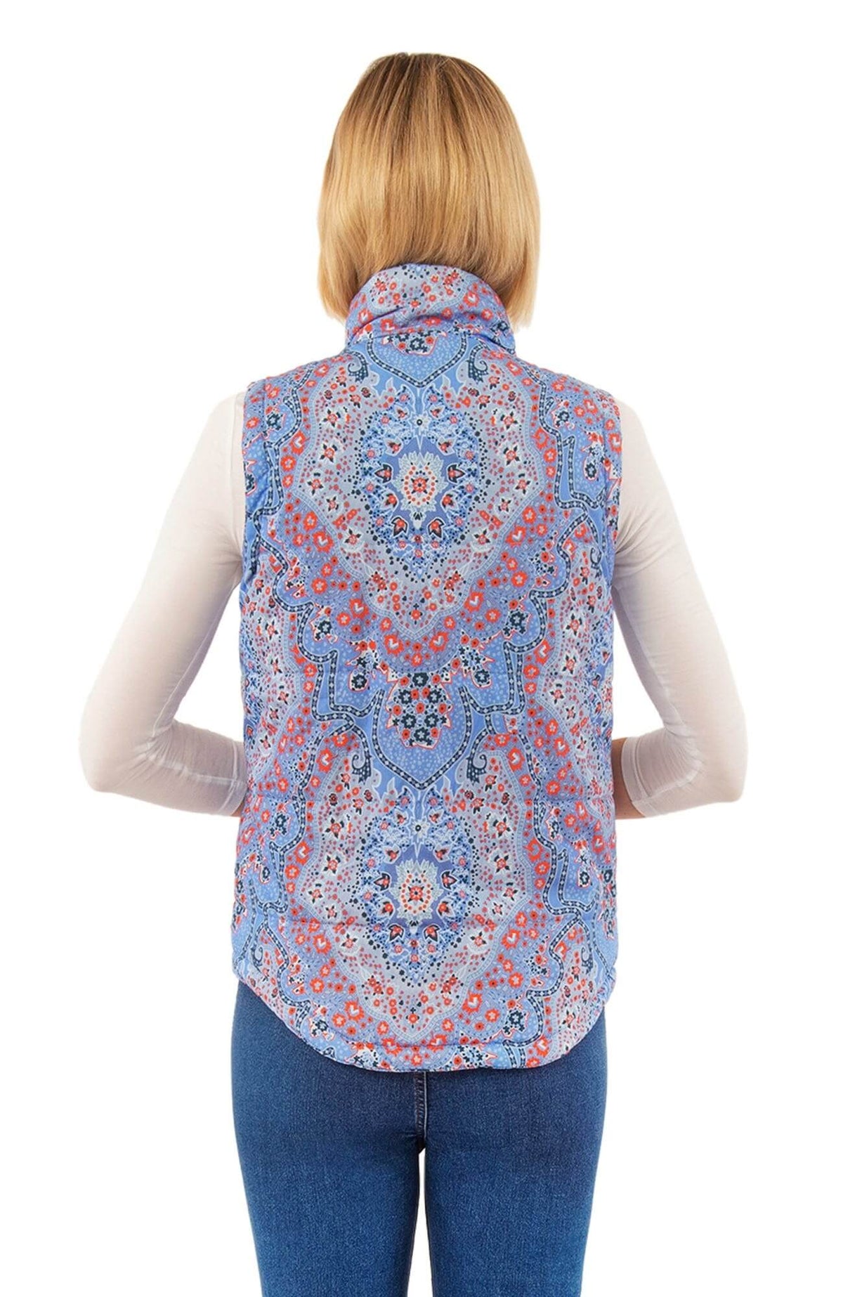 The Puffer Vest - Pleasantly Paisley - Final Sale Imari