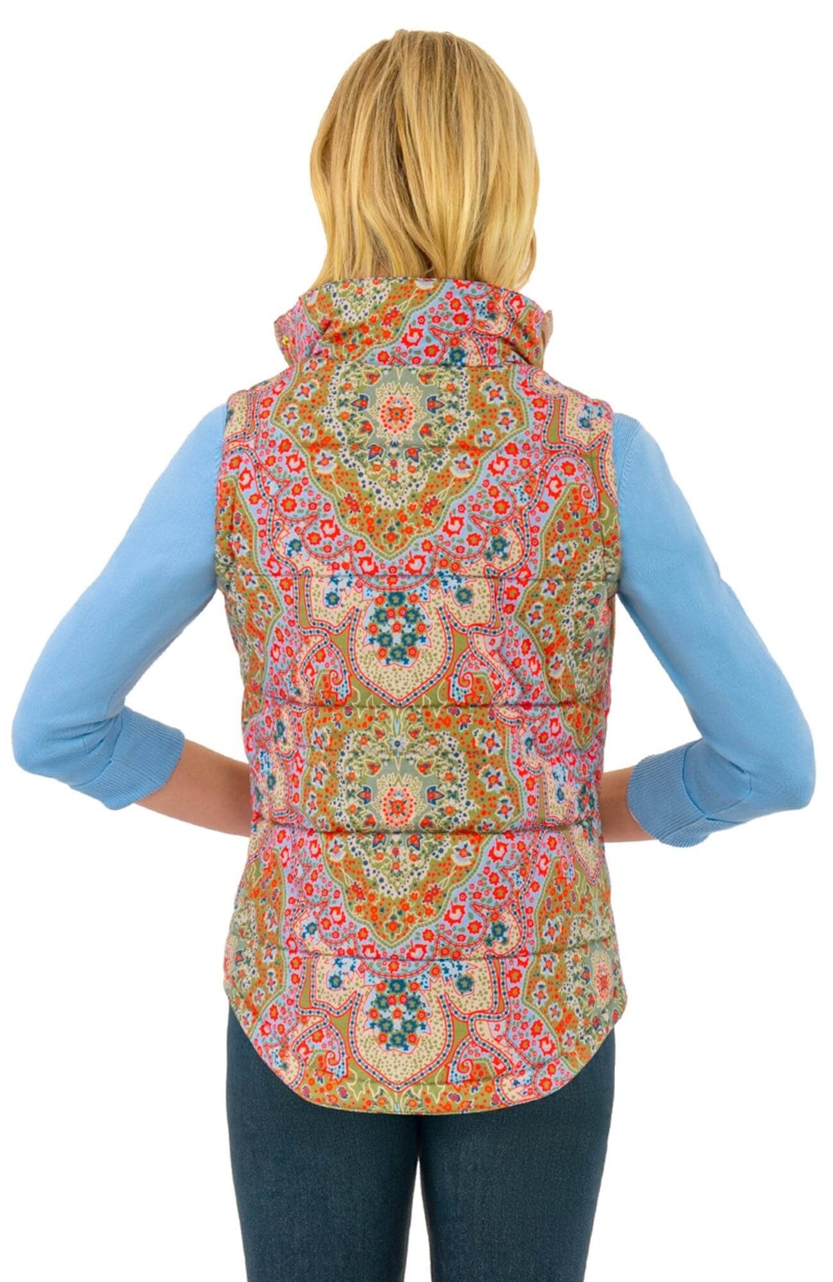 The Puffer Vest - Pleasantly Paisley - Final Sale Imari